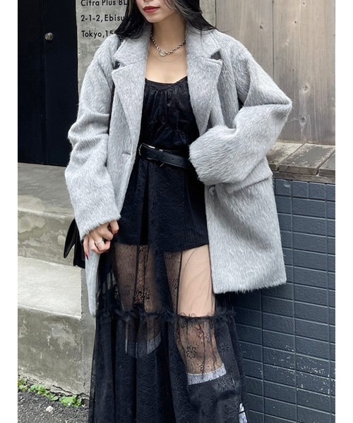 EVRIS ワンピース レースコンビロングキャミワンピース
