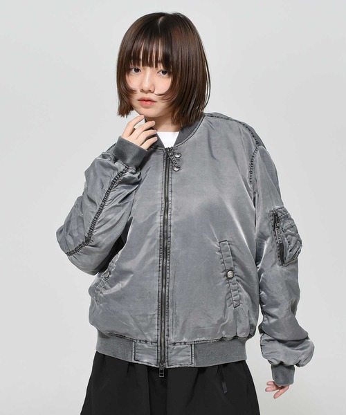 MAHAGRID（マハグリッド） ma1 ma-1 OVERDYED MA-1 JACKET (ピグメント