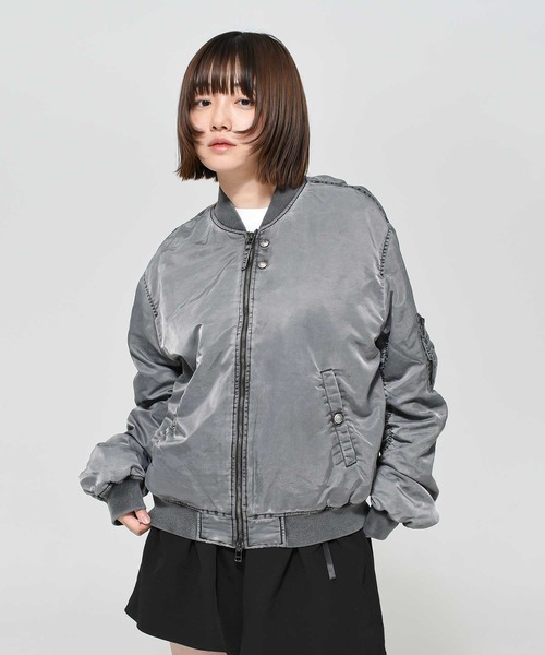 MAHAGRID（マハグリッド） ma1 ma-1 OVERDYED MA-1 JACKET (ピグメント
