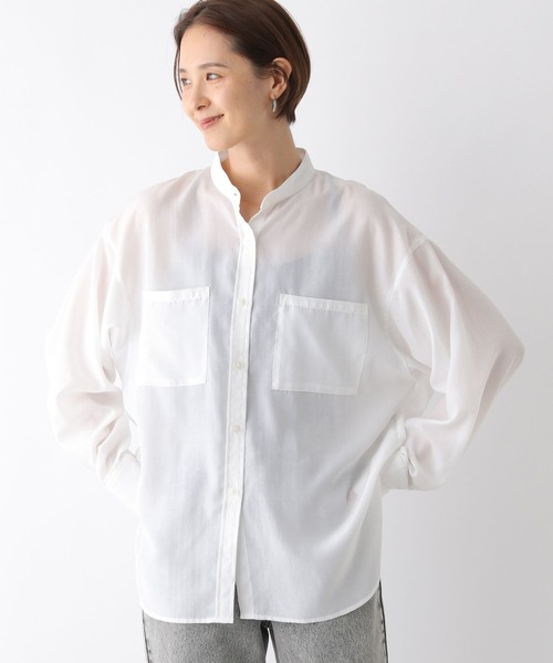 LEPSIM ブラウス シャツ バンドカラーシャツ 139145 レディース