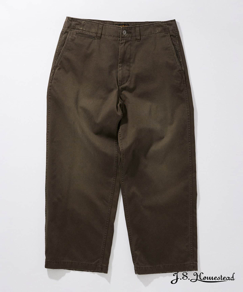 ワイドチノパン VINTAGE SATIN J.S ホームステッド