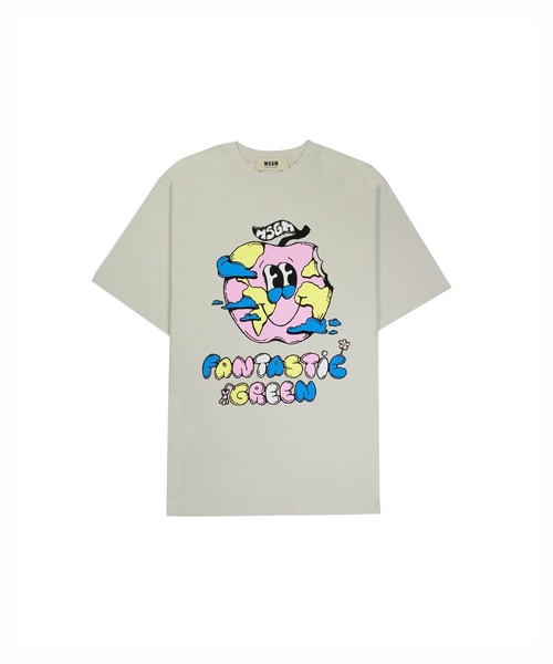 新品未使用 MSGM Tシャツ　エムエスジイエム MSGM Tシャツ ボックスロゴ レディース 半袖 エムエスジーエム (MSGM/T