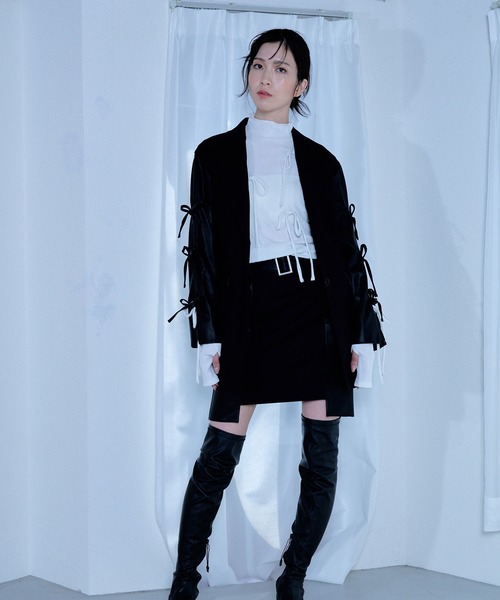 ジャケット テーラードジャケット 「Nora Lily」「elle」Ribbon Jacket 