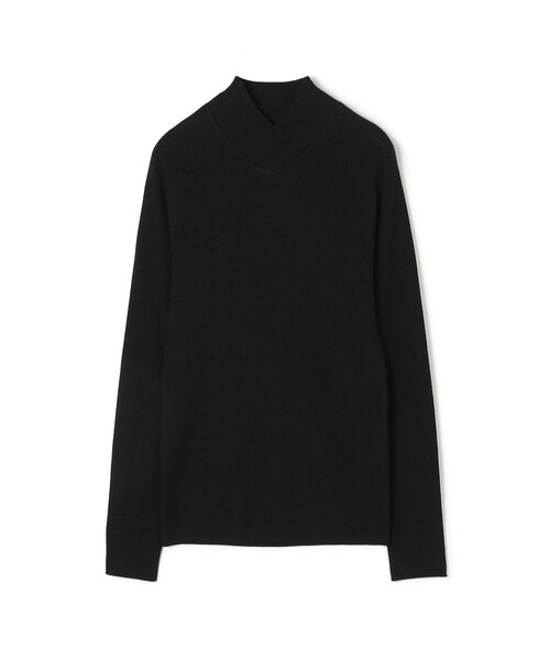 トゥモローランドDES PRESウーステッドハイネックウールニット DES PRES（デプレ） ニット セーター ウーステッドウールリブ Vライン