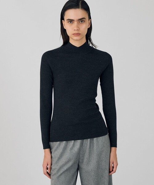 DES PRES（デプレ） ニット セーター ウーステッドウールリブ Vライン