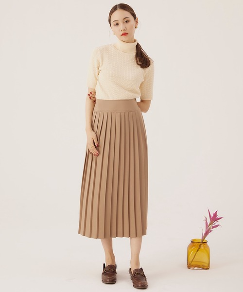 RANDEBOO - RANDEBOO タートルネックニット RANDEBOO - RANDEBOO / ランデブー | Cable wool knit