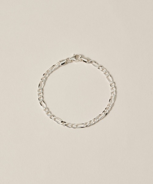 ブレスレット 「novice」Figaro Chain Bracelet「Silver925」 レディースの画像
