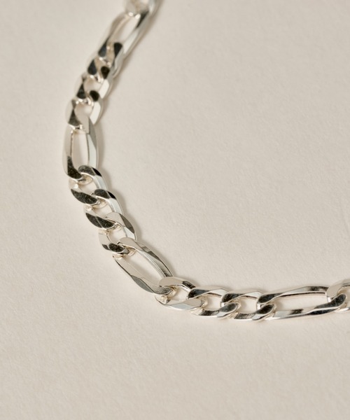 ブレスレット 「novice」Figaro Chain Bracelet「Silver925」 レディースの画像