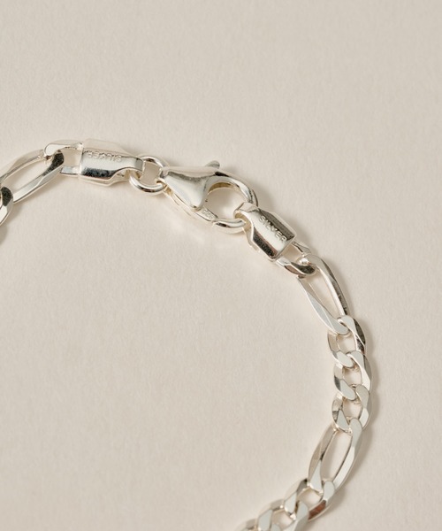 ブレスレット 「novice」Figaro Chain Bracelet「Silver925」 レディースの画像