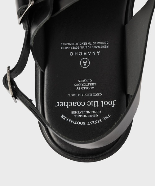 foot the coacher（フットザコーチャー） サンダル 8 ブラック メンズ