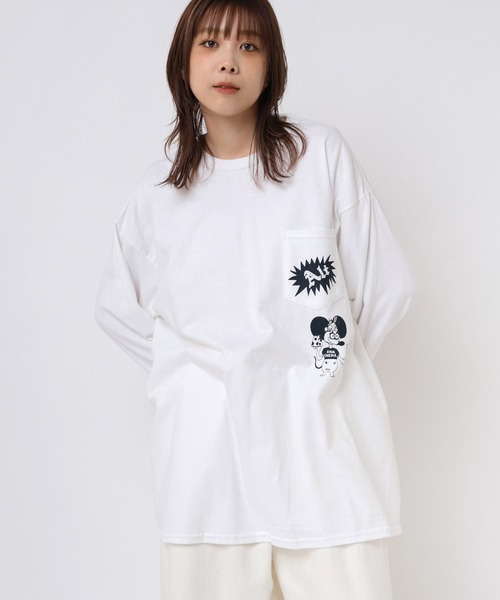 tシャツ M2416 マウスプリントポケロンT レディース RNA tシャツ M2416 マウスプリントポケロンT レディース