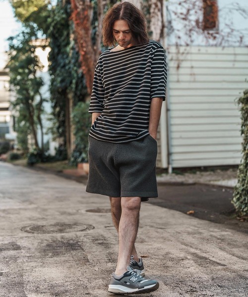 CAMBIO（カンビオ） パンツ mp13211-Waffle Cotton Knit Short Pants