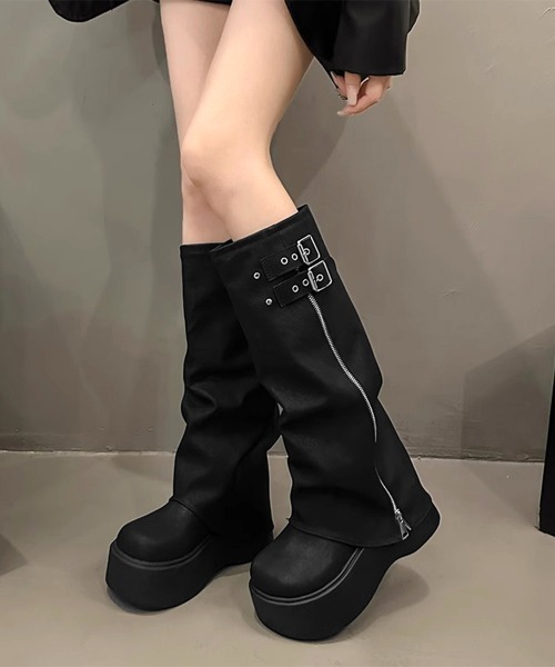 miniministore（ミニミニストア） ブーツ カバーロングブーツ厚底