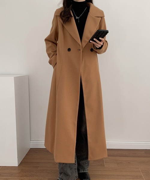 「ECLIN」 チェスターコート L グリーン レディース_画像5