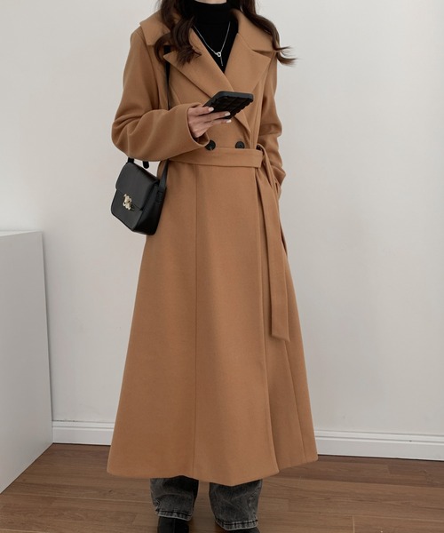 「ECLIN」 チェスターコート L グリーン レディース_画像9