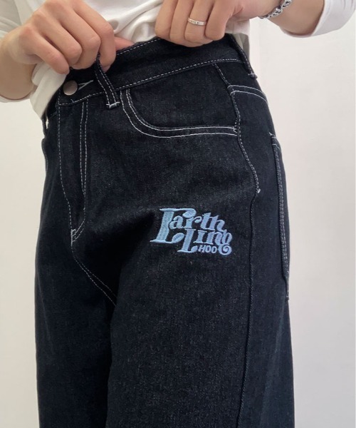 ジーンズ デニム デニムパンツ 裾裏 チェック柄 レディース : ZOZOTOWN