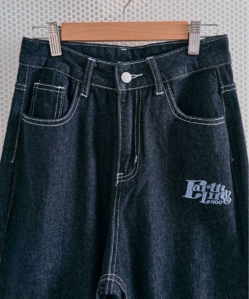 ジーンズ デニム デニムパンツ 裾裏 チェック柄 レディース : ZOZOTOWN