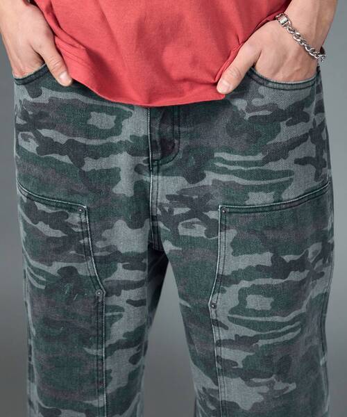 SEQUENZE パンツ 「sqnz（エスキュンズ）」sqnz double knee