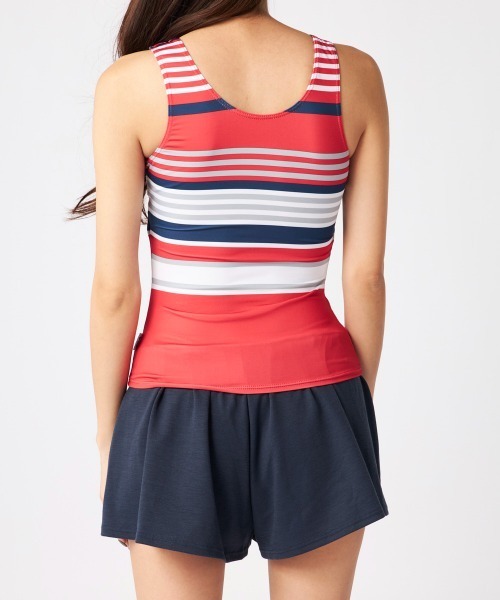 フィラ/FILA タンキニ 4点セット レディース 水陸両用 水着セット セール】【FILA:フィラ】レディースラッシュ+タンキニ4点セット