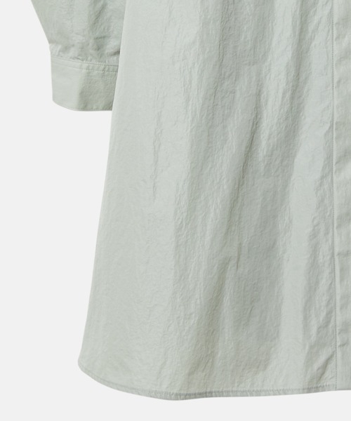 未使用 LE CIEL BLEU ナイロンレザーシャツドレス 36 セール】ナイロンレザーシャツドレス / Nylon Lether Shirts