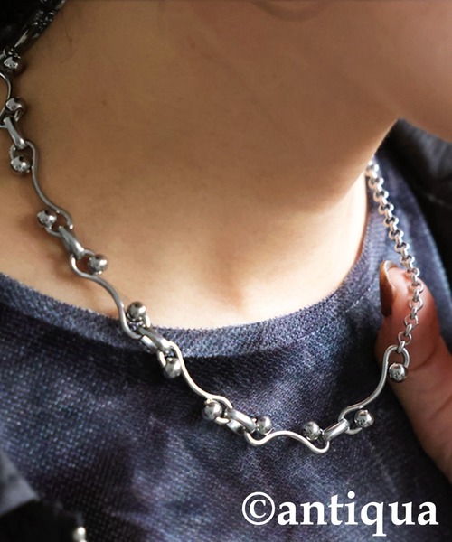 Antidate シルバー チェーンネックレス antiqua ネックレス シルバーチェーンネックレス レディース
