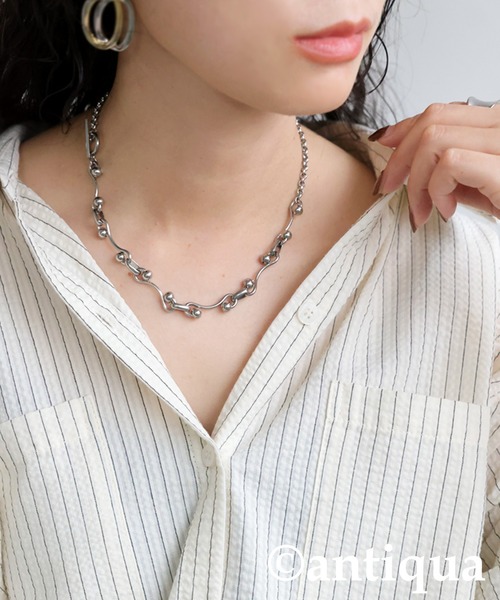Antidate シルバー チェーンネックレス シルバーチェーンネックレス 全1色 ネックレス[品番