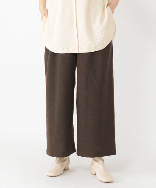 「studio CLIP」 イージーパンツ LARGE チャコール レディース_画像4