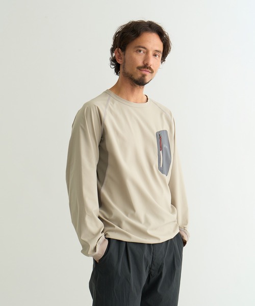 NANGA tシャツ HYBRID FLEX L/S TOPS/ハイブリッドフレックス