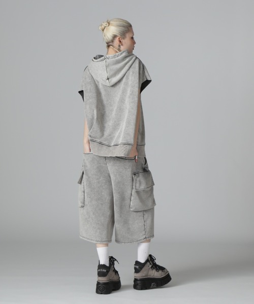【DankeSchon】CHEMICAL SWEAT CARGO SHORTS 2色展開 要在庫確認 DankeSchon/ダンケシェーン/CHEMICAL SWEAT CARGO SHORTS