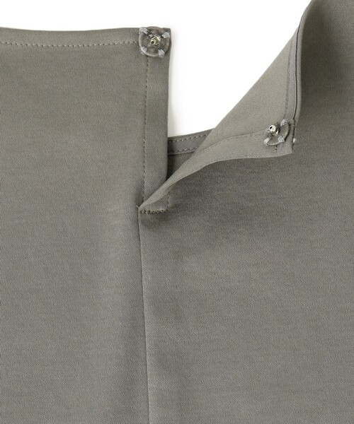 23区 tシャツ 「汗じみ防止/洗える」ギャザーディテール カットソー