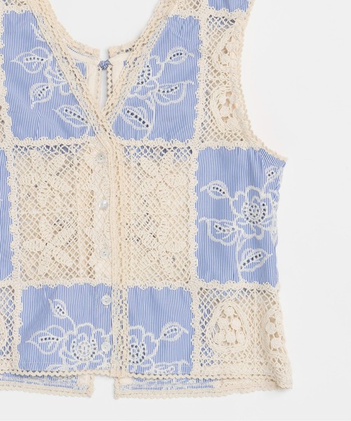 【ムエタイ】メゾンスペシャル　2WAYボアベスト MAISON SPECIAL ベスト ジレ 2way Embroidery Vest/2WAYエン
