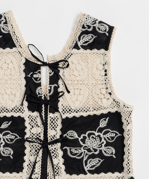 メゾンスペシャル　エンブロイダリーベスト セール】Embroidery Vest/エンブロイダリーベスト【MAISON