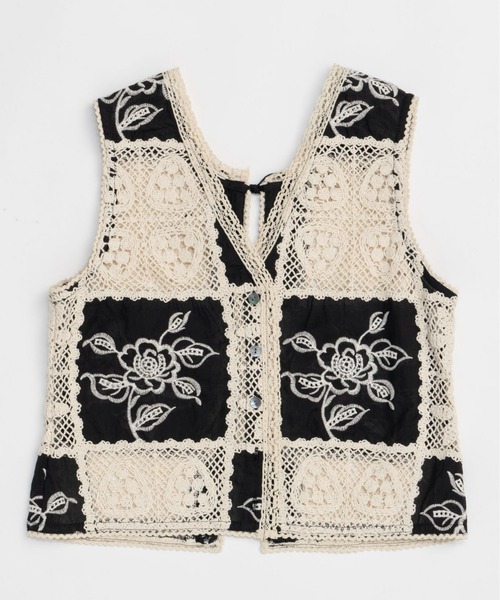 メゾンスペシャル　エンブロイダリーベスト セール】Embroidery Vest/エンブロイダリーベスト【MAISON