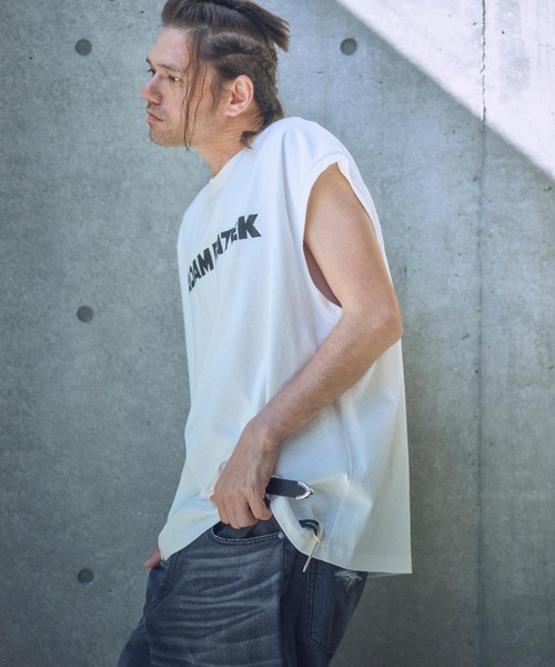 tシャツ ADAMPATEK/basic logo sleeveless/ロゴノースリーブ(AP2514023) レディース メンズ