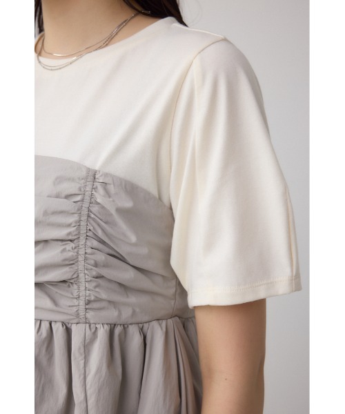 AZUL BY MOUSSY tシャツ ペプラムバルーントップス レディース