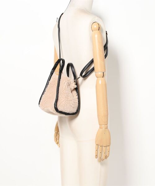 「COOCO」 2WAYバッグ 9 ベージュ レディース_画像9