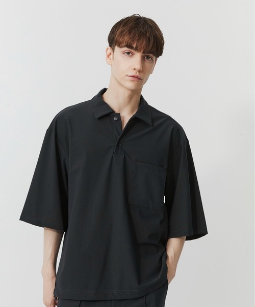 ブラック ポロシャツ Pedestal Pedestal ポロシャツ yoko dab sentana dne brrrsos flexwitme