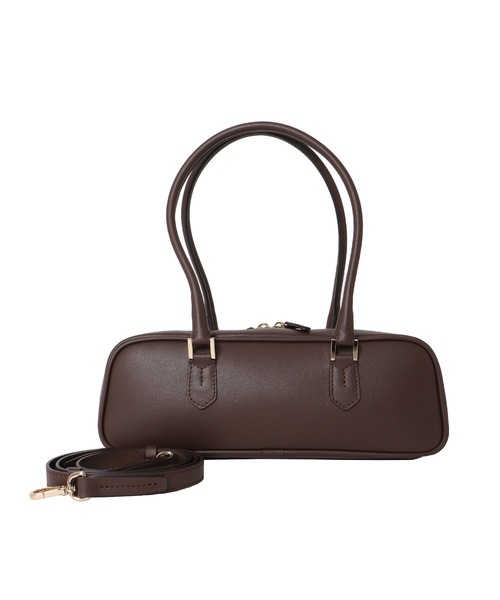 【タグ付き未使用品】LORISTELLA ブラウン ハンドバッグ ロリステッラ LORISTELLA シュリンクレザーフラップハンドバッグ