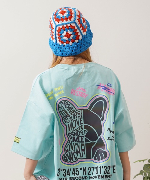 帽子 ハット カラフル クロシェハット / Colorful Crochet Hat メンズ