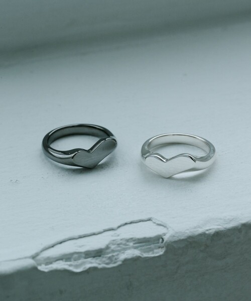 指輪 リング Signet Heart Ring レディースの画像