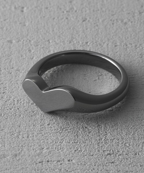指輪 リング Signet Heart Ring レディースの画像