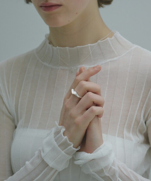 指輪 リング Signet Heart Ring レディースの画像
