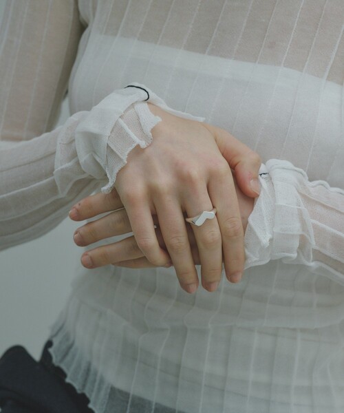指輪 リング Signet Heart Ring レディースの画像