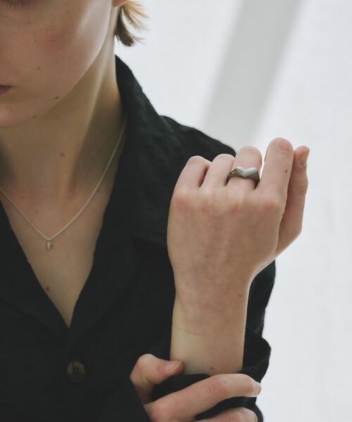 指輪 リング Signet Heart Ring レディースの画像