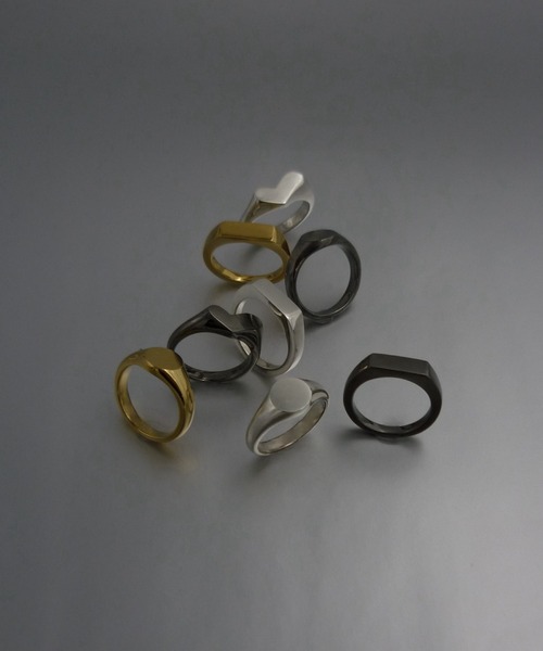 指輪 リング Signet Heart Ring レディースの画像