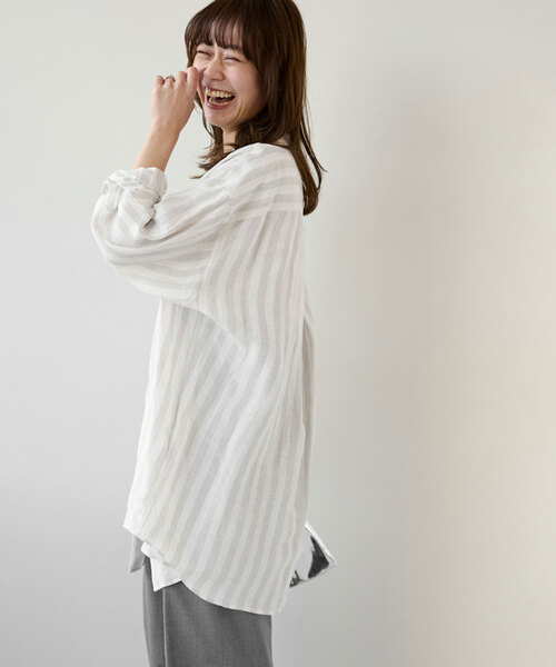 「JOURNAL STANDARD relume」 長袖シャツ FREE ブルー レディース JOURNAL STANDARD relume 「JOURNAL relume」 長袖チュニック