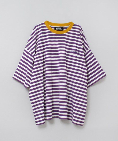 tシャツ M2527 ボーダーBIGポケT レディース RNA tシャツ M2527 ボーダーBIGポケT レディース : ZOZOTOWN