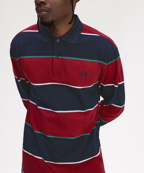 FRED PERRY（フレッドペリー） ポロシャツ Heavyweight Jersey Striped 