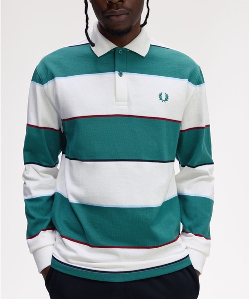 FRED PERRY（フレッドペリー） ポロシャツ Heavyweight Jersey Striped