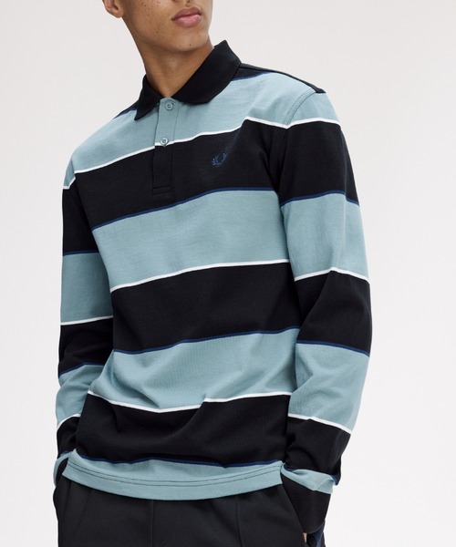FRED PERRY（フレッドペリー） ポロシャツ Heavyweight Jersey Striped